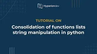 Consolidation of functions lists: String manipulation in Python