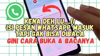 Kena Lu ...!! Cara Melihat Isi Pesan Whatsapp Kosong Padahal Itu Chat Rahasia Ada Isi-nya