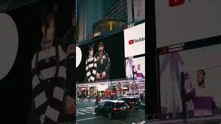 estamos en times squar3 no lo creo😭 gracia$$$ x tod0 @youtubemusic 🩹🖤 