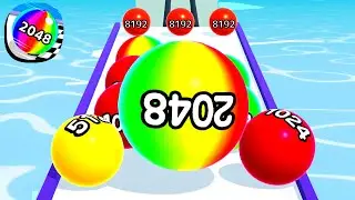 Ball Run 2048 - All Levels Gameplay Android, iOS ( Levels 1660 )