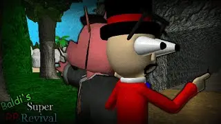 Baldi has a beach and a mine! (Baldi's Basics Roblox game)