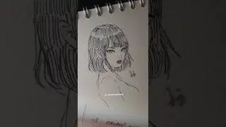 drawing a girl #boceto #drawing #art #drawsketch #artista #markers #girl #shorts