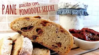 PANE FARCITO con POMODORI SECCHI cotto sul fornello.