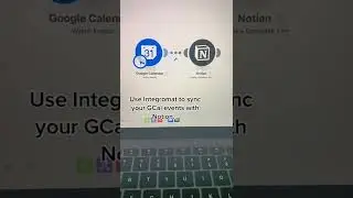 Sync your Google Calendar events with Notion in less than 5mn! (w/ Integromat) #shorts