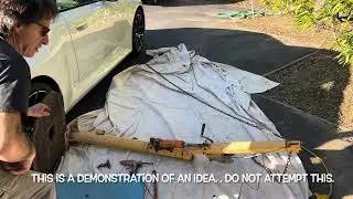 Glue Pull Autobody or #gpr experimenting with a small crane for #pdr