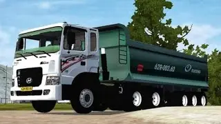 lái xe đầu kéo Hyundai H1000 trong bus simulator Indonesia