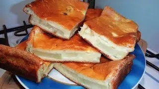 Заливной пирог на кефире с картошкой и луком в духовке. Видео рецепт заливного пирога.