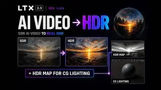 Converting SDR AI video to HDR EXR with LTX-2.3