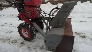 Самопальный снегоуборщик к мотоблоку