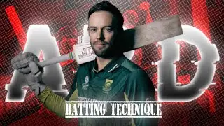 AB de Villiers Batting Technique Slow-Motion