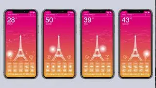 Motion Graphics - Weather App Design - Day Screens