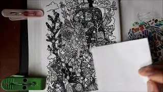 Fantasy Scenic Drawing Using Artline Pens