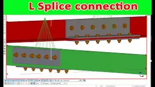 How to create splice connection in tekla 21.1 bangla