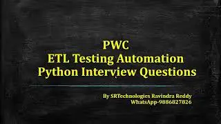 PwC ETL Testing Automation Interview Questions and Answers 2026