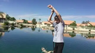 Fishing video in urban lake