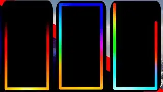 border line colour  Green Screen video background effect black sanck video edit Litht
