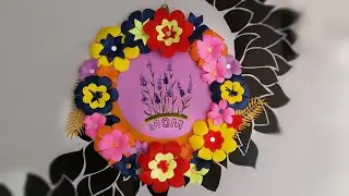 DIY Flower Wreath Photo frame for Mother's Day