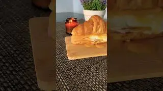 Круассан на завтрак.#рецепты #круассан #food #рецепт #пп #вкусно #простойрецепт #еда #фастфуд #food