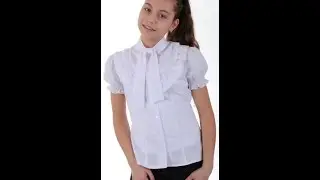 Blouse with a bib.