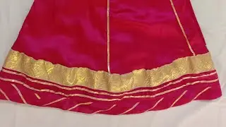 gotte se lehenge ki mangji kaise taiyar karen