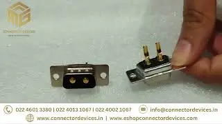 Machine Pin D Sub Solder Type 2P 2 W 2