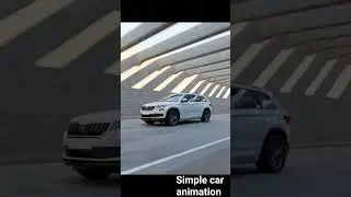 simple car animation #3d #animation