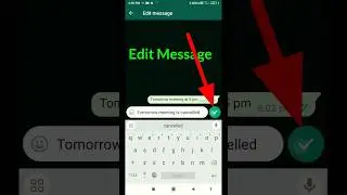 How To Edit Whatsapp Messages After Sending | WhatsApp New Update #shorts #ytshorts #youtubeshorts