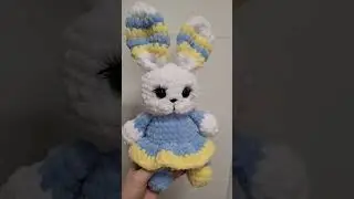 Зайка из плюшевой пряжи крючком ♡ Подробный мастер-класс для начинающих 