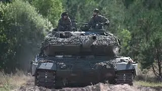 Spanish Leopardo Tank Main Gun Zeroing