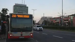 Poland, Gdańsk, bus 200 ride from Główny to Komarowo