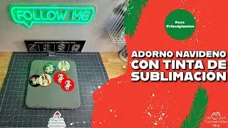 Adorno Navideño con tinta de Sublimación - Para Principiantes