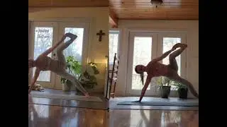1-Year Yoga Side Plank Progress
