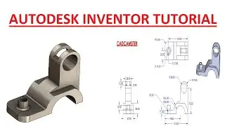 Autodesk Inventor part exercise - 06 ll 2d file in description ll