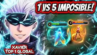 IMPOSSIBLE MATCH WITH NEXUS 1 vs 5! XAVIER TOP 1 GLOBAL 81.8% WINRATE! | MOBILE LEGENDS