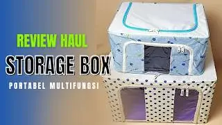HAUL SHOPEE REVIEW STORAGE BOX LEMARI KOTAK PENYIMPANAN BARANG MUAT BANYAK HEMAT TEMPAT