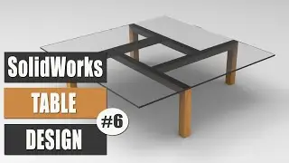 Solidworks & KeyShot Tutorial | How to Design & Render Table #6 | 3d Modeling Tutorial