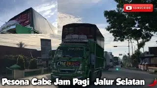 #viral || Truck Ombos Ijo Muat Cabe Jogja Via Jalur Selatan ? || #CCTV_RAWALO_BAE