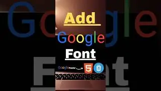 How to import Google fonts | add Google fonts in HTML CSS