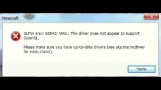 How to fix opengl error Windows7 32bits 2gb ram PC (tlauncher)