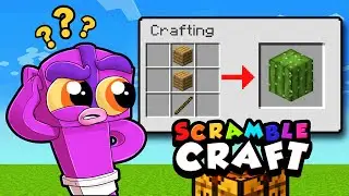 Minecraft But Recipes are RANDOMIZED! (Scramble Craft)