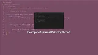 Normal priority Thread Example in Java #jaava #programming #thread #example
