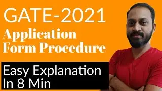 |GATE-2021| Application Form | Detail Procedure | How To Fill |