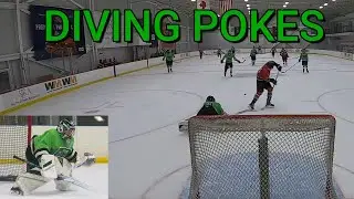 DIVING POKES... GoPro Hockey Goalie
