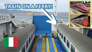 Milan to Sicily Train Adventure: Italian Train Boards a Ferry!