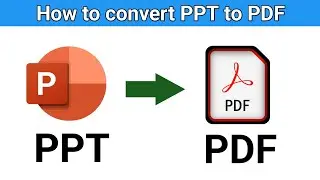 ppt to pdf converter in laptop | How to convert Power Point to Pdf | PPT to PDF