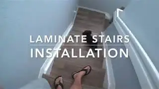 Laminate stairs installation.part1