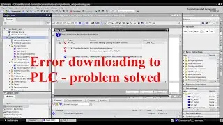 TIA Portal error dowloading to module PLC or PLCSIM - problem solved