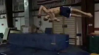 CHRIS - FRONT DOUBLE FULL - SLOW MOTION 240 FPS - Gymnastics Tumbling Twisting Floor