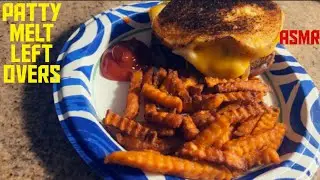 ASMR|PATTY MELT LEFT OVERS|LETS EAT|#THEREALLADYREDASMR😜