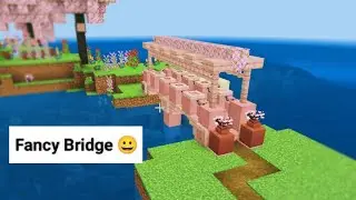 Minecraft 1.20 New ideas and hack | How to build bridge and cafe ? #minecraft #buildbridge #totalway